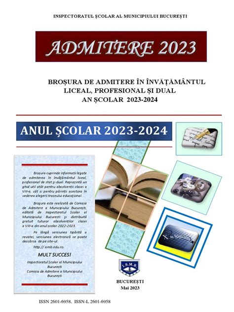 admiterea la liceu 2024.